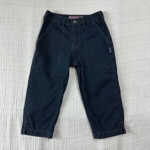 VTG SILVER JEANS CO Black Capri Pants Women's Size 25 Cropped Utility Style Y2K